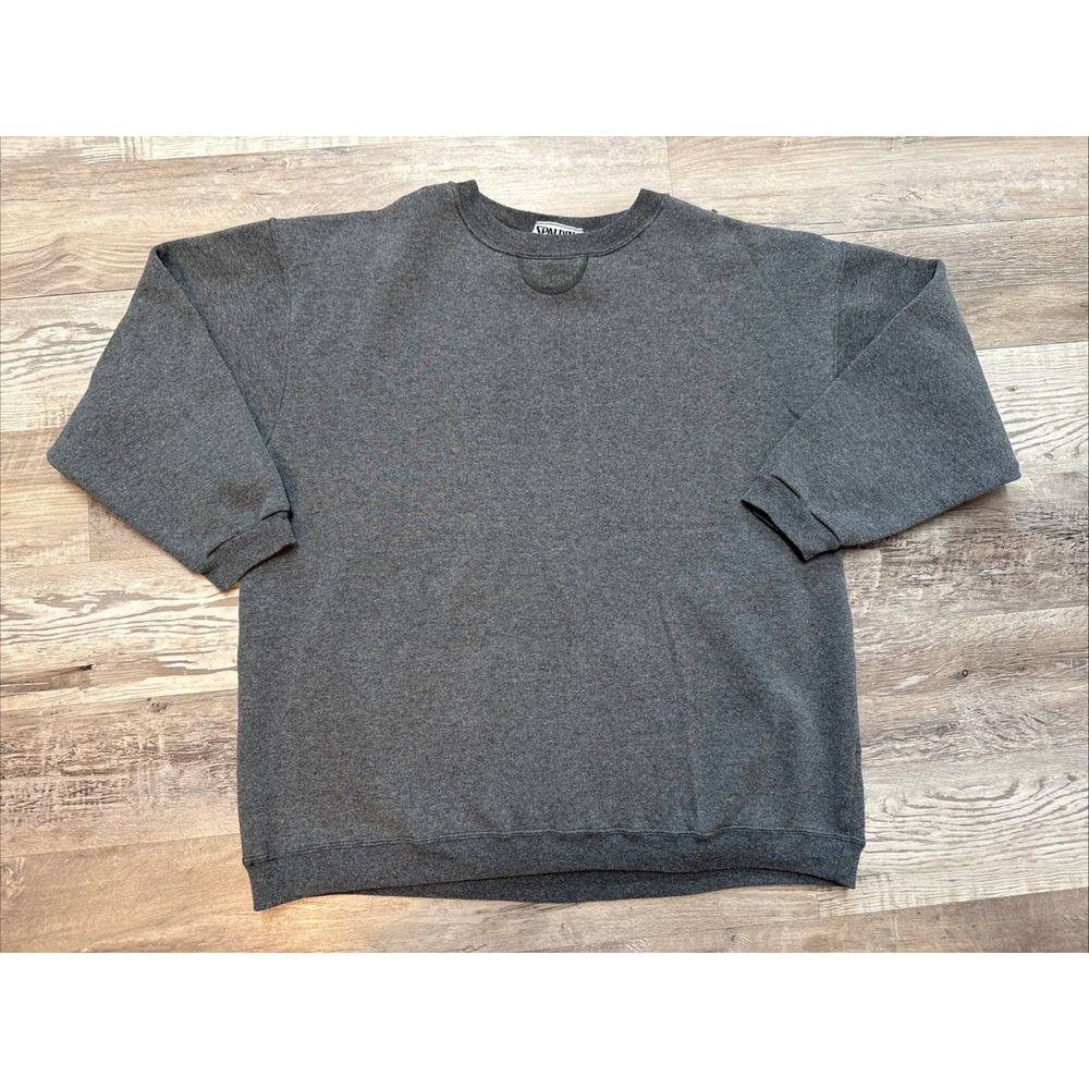 Vintage Athletic Spalding Activewear Sweatshirt L/‎ XL Gray